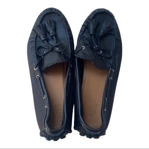 Coach Nadia Driving moccasin, loafer black leather 8.5